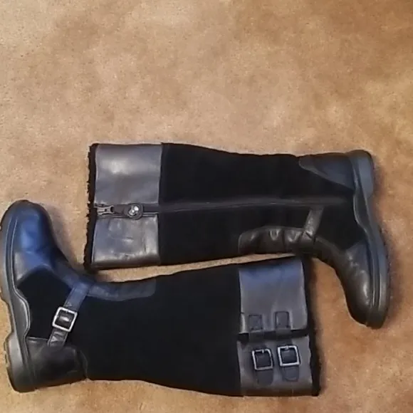 Pajar Canada Tall Zipper Leather Boots