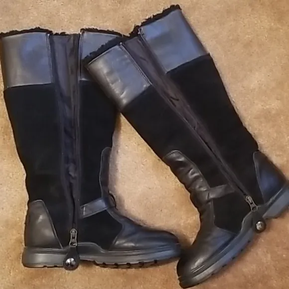 Pajar Canada Tall Zipper Leather Boots