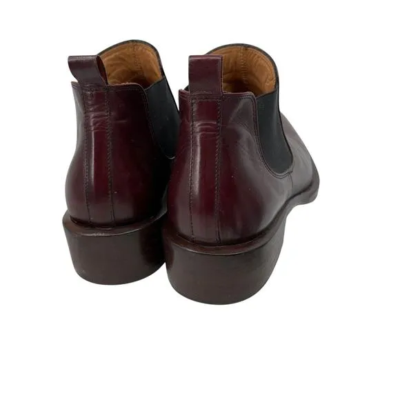 Pal Zileri Chelsea Ankle Boots Leather Made In Italy Size 8