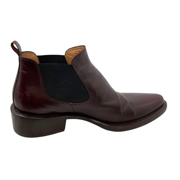 Pal Zileri Chelsea Ankle Boots Leather Made In Italy Size 8