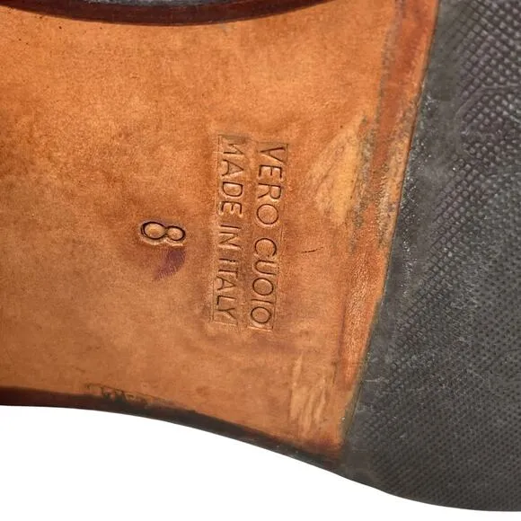Pal Zileri Chelsea Ankle Boots Leather Made In Italy Size 8