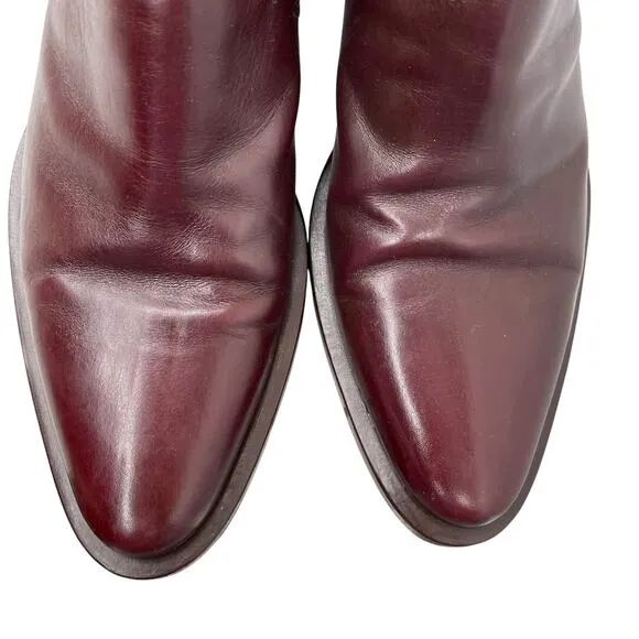 Pal Zileri Chelsea Ankle Boots Leather Made In Italy Size 8