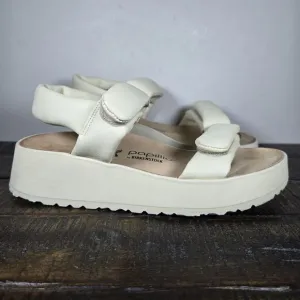 Papillio Theda Ecru Womens 8 Mens 6 EU 39 Narrow Platform Sandals Yellow