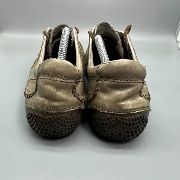 Patagonia Cedar Charcoal Skywalk Men's 11 Brown Leather Loafers Lace-Up Low Top