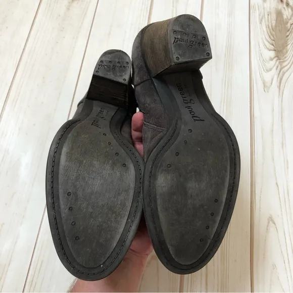 Paul Green leather heeled ankle boots