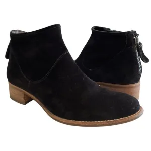 Paul Green Logan Black Suede Ankle Bootie US 6.5 Casual Boots Fall Staple