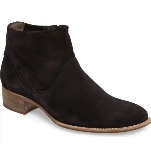 Paul Green Logan Black Suede Ankle Bootie US 6.5 Casual Boots Fall Staple