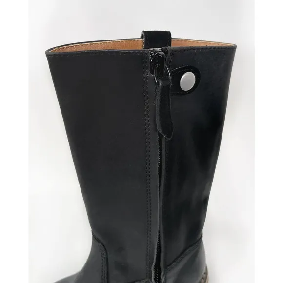 Peek Genuine Leather Tall Boots in Black Toddler Girls Size 10M