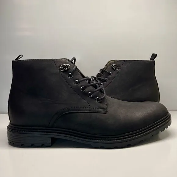 PERRY ELLIS PORTFOLIO SPUR ULTRA FOAM MENS CHUKKA ANKLE BOOTS SIZE 12 Black (C)