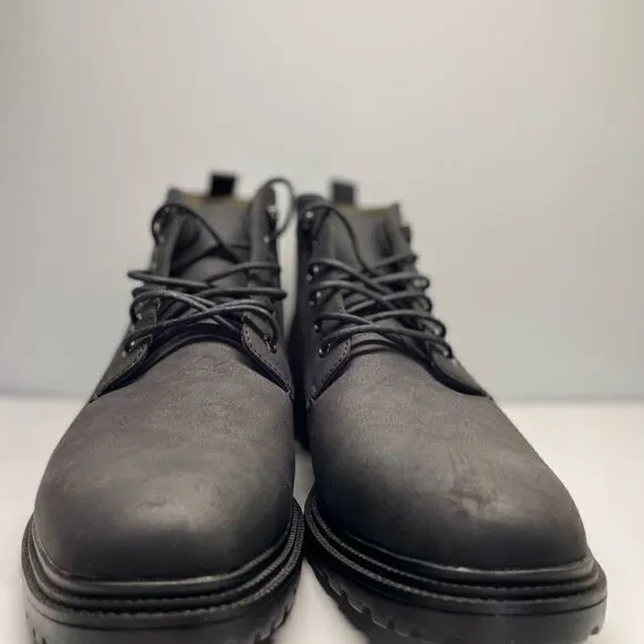PERRY ELLIS PORTFOLIO SPUR ULTRA FOAM MENS CHUKKA ANKLE BOOTS SIZE 12 Black (C)