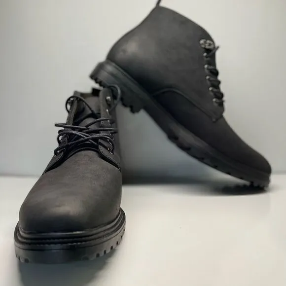 PERRY ELLIS PORTFOLIO SPUR ULTRA FOAM MENS CHUKKA ANKLE BOOTS SIZE 12 Black (C)