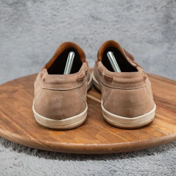 Peter Millar Loafers Mens Size 13 W Tassel Beige Leather Shoes Slip On MS15F01