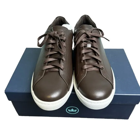 Peter Millar Vantage Lite Sneakers Chocolate Mens 11.5 Golf Casual New In Box