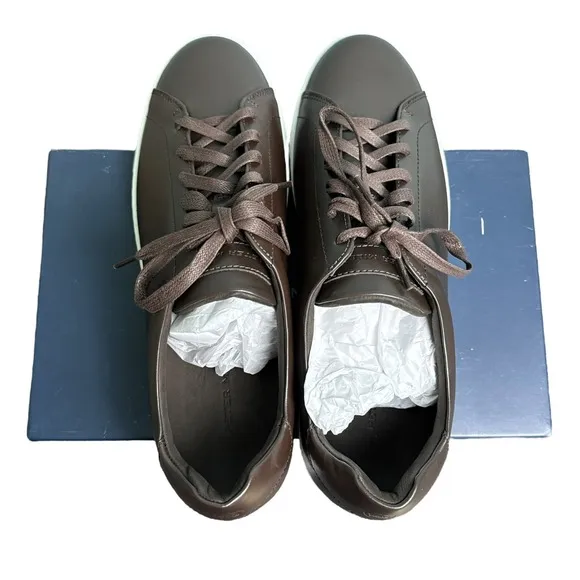 Peter Millar Vantage Lite Sneakers Chocolate Mens 11.5 Golf Casual New In Box
