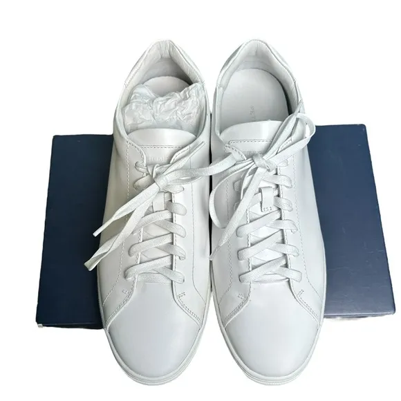 Peter Millar Vantage Lite Sneakers White Mens 8.5 Golf Casual Shoes New In Box