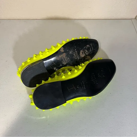 Philipp Plein Shoes Womens 37 Spikey Loafers Highlighter Bright Rocker Punk 7