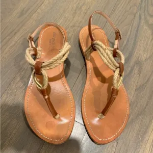 Pier Paolo Tesorone tan sandals size 6.5