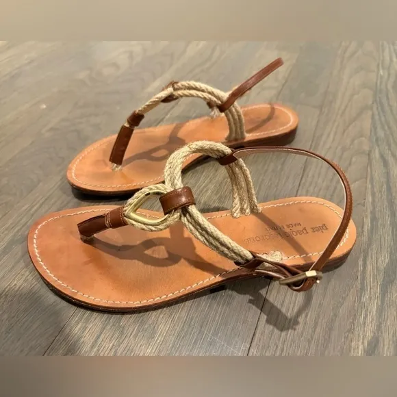 Pier Paolo Tesorone tan sandals size 6.5