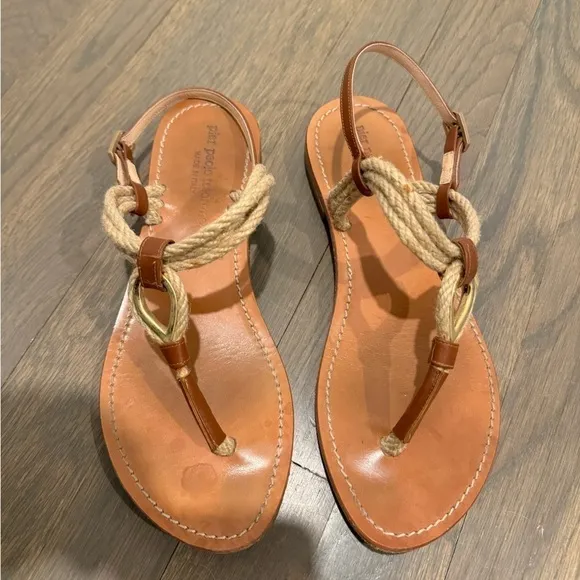 Pier Paolo Tesorone tan sandals size 6.5