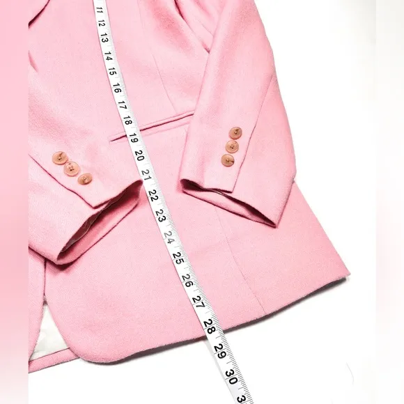 Pietrafesa Blazer Womens Pink Loro Piana 100% Worsted Camelhair Jacket VTG USA