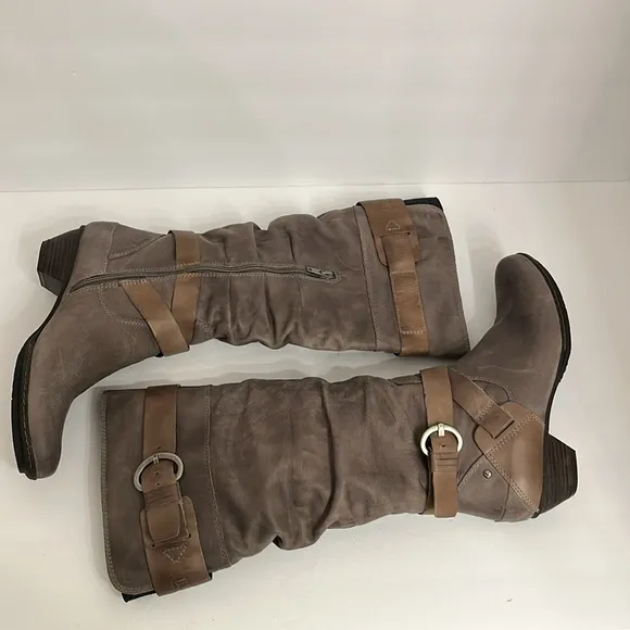 Pikolinos Brujas Leather Slouch Tall Boots