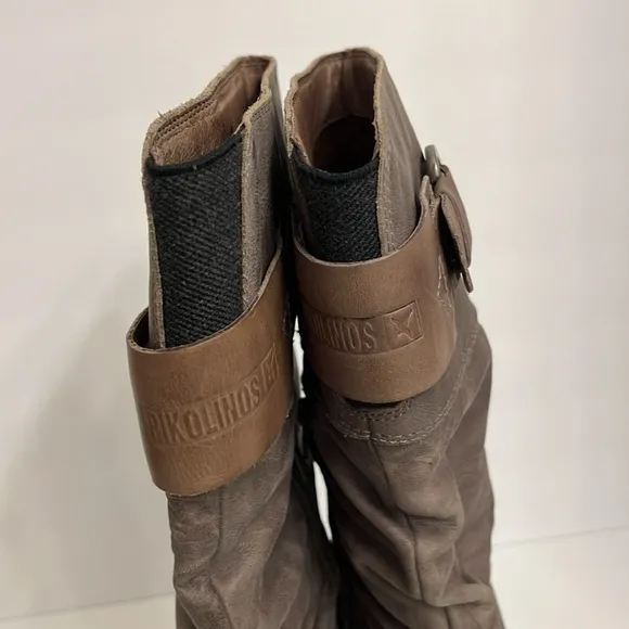 Pikolinos Brujas Leather Slouch Tall Boots