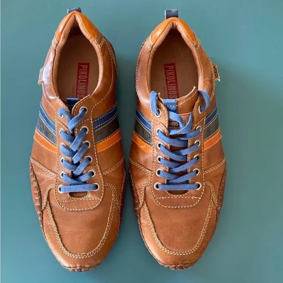 Pikolinos Men's Brown Leather Sneakers