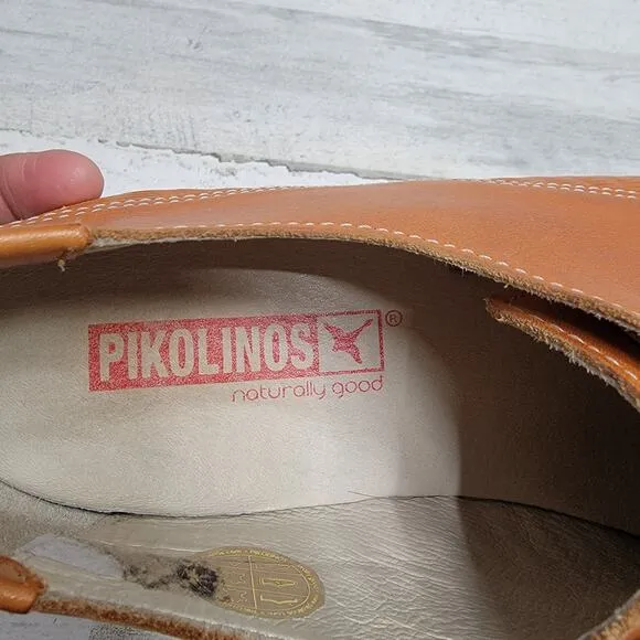 PIKOLINOS MENS LACE UP LEATHER SHOES, SIZE 42