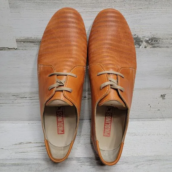 PIKOLINOS MENS LACE UP LEATHER SHOES, SIZE 42