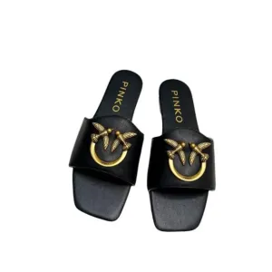 Pinko Black Flying Bird Sandals