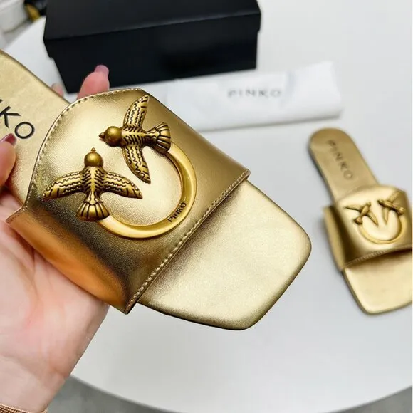 Pinko Golden Bird Sandals