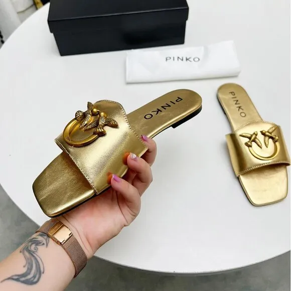 Pinko Golden Bird Sandals