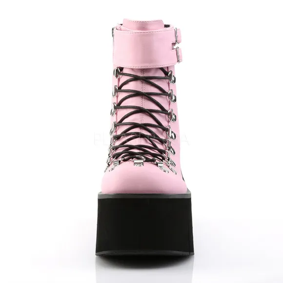 Platform Gothic Lace Up Ankle Boots