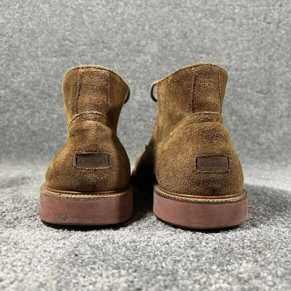 Polo Ralph Lauren Chukka Boots Torngtn C Nt Leather Suede Tan Brown Mens Size 12