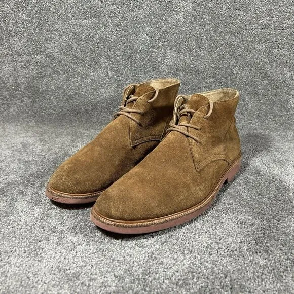 Polo Ralph Lauren Chukka Boots Torngtn C Nt Leather Suede Tan Brown Mens Size 12