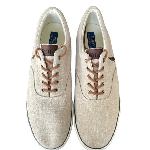 Polo Ralph Lauren Forestmont II Men’s 100% Flax Linen Shoes.  Size 14D