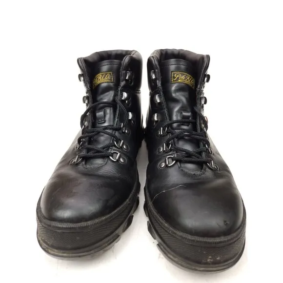 Polo Ralph Lauren Men's Hainsworth Black Leather Ankle Lace Boots Size 11 D