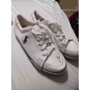 Polo‎ Ralph Lauren White Shoes Leather Men's Sz 11 D See Photos