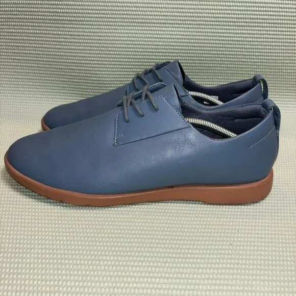Ponto The Pacific Oxford Shoes Blue Leather Casual Lace Up Men’s Size 14