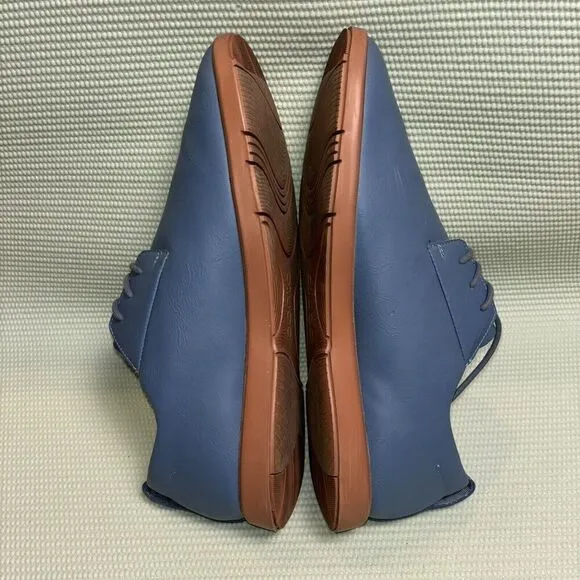 Ponto The Pacific Oxford Shoes Blue Leather Casual Lace Up Men’s Size 14