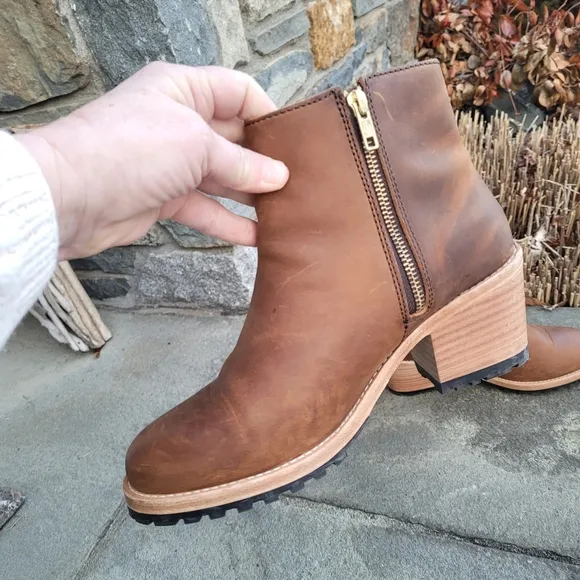 Portland  leather  Patina ankle boots