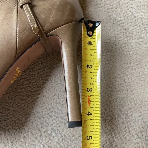 Prada leather tall boots