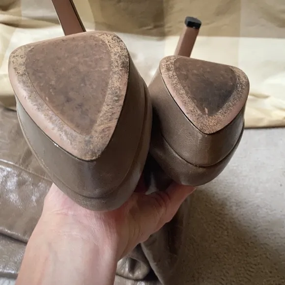 Prada leather tall boots