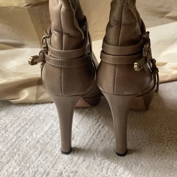 Prada leather tall boots