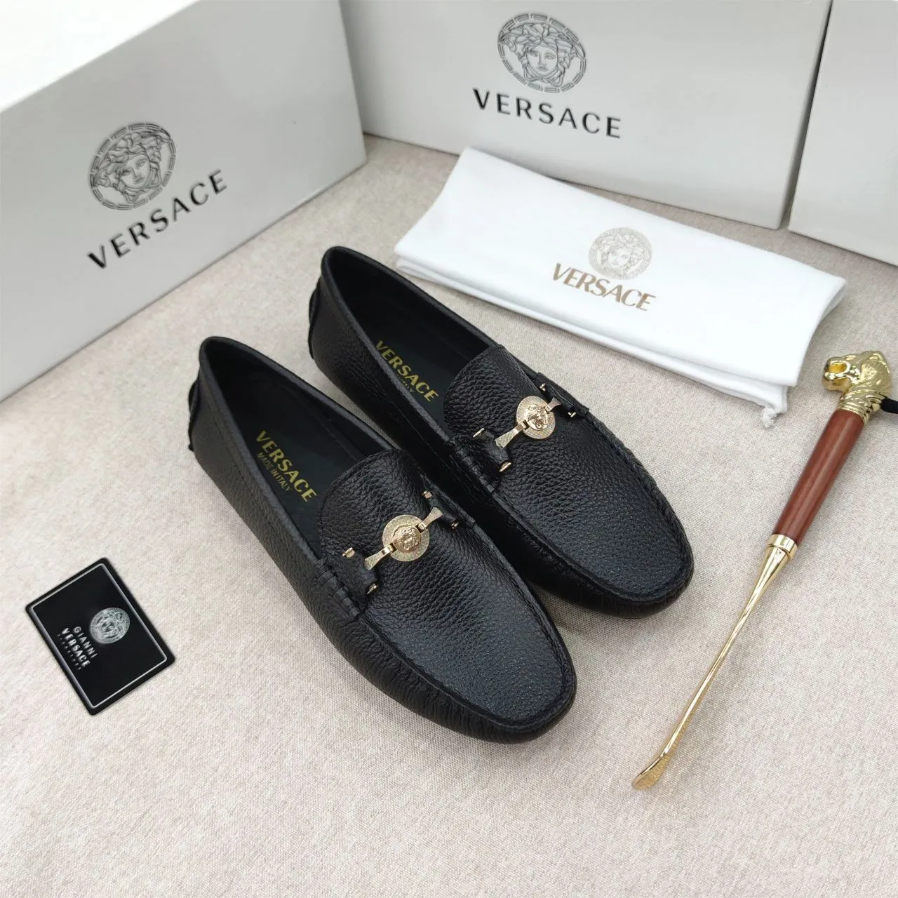 Premium Medusa Medallion Men’s Loafers