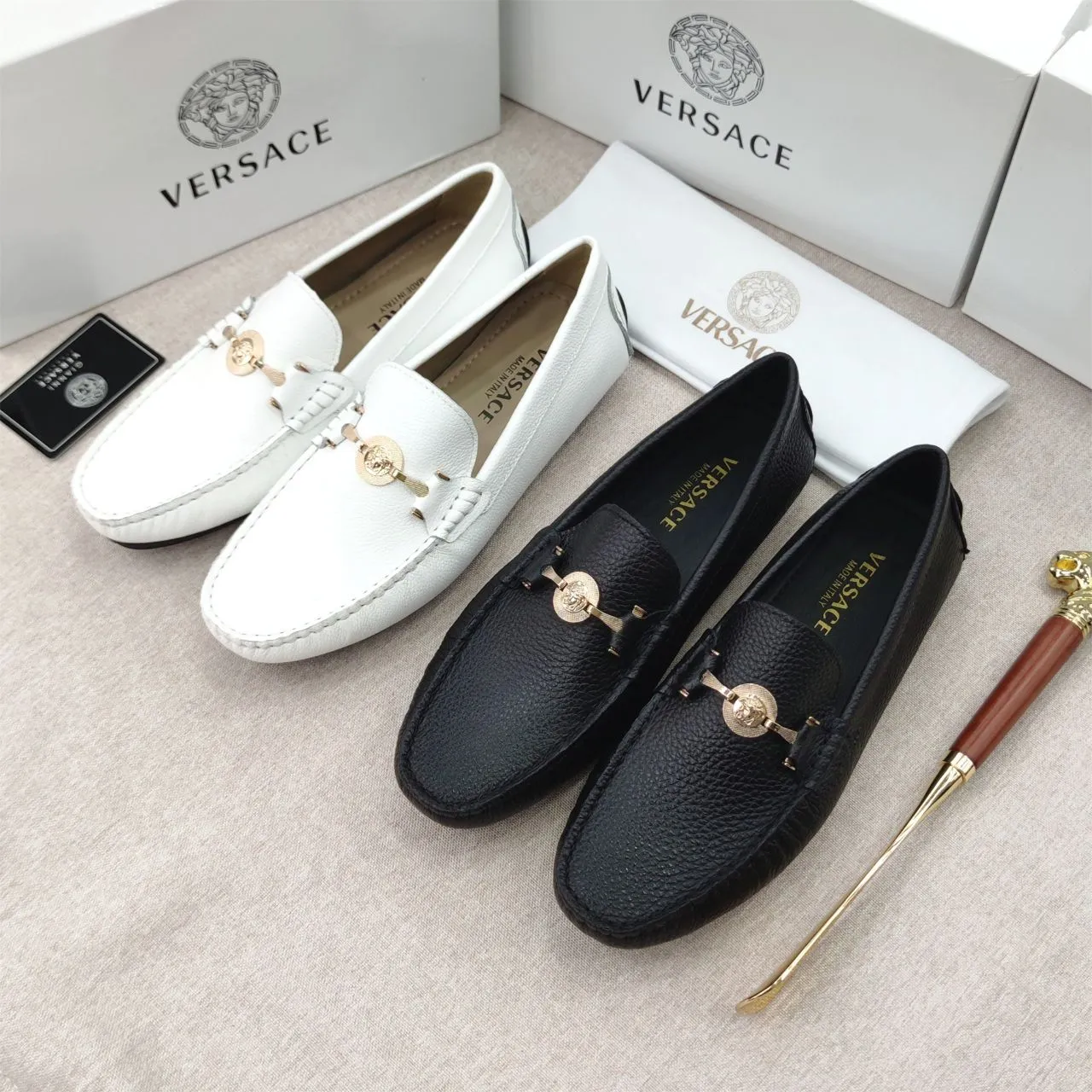 Premium Medusa Medallion Men’s Loafers