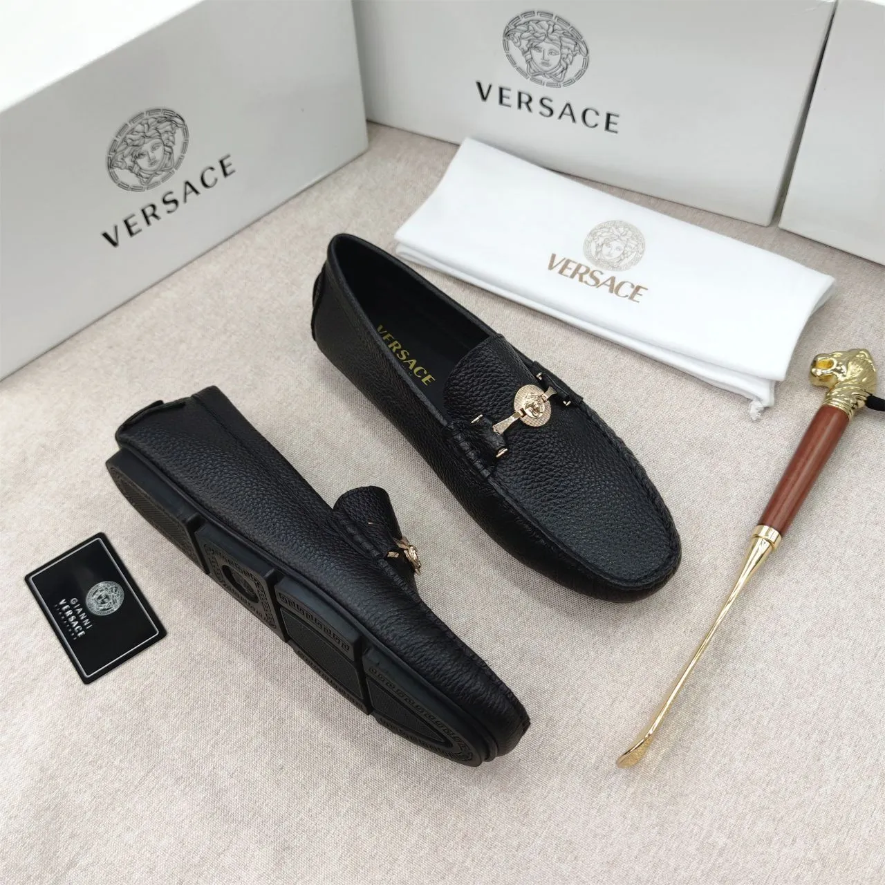 Premium Medusa Medallion Men’s Loafers