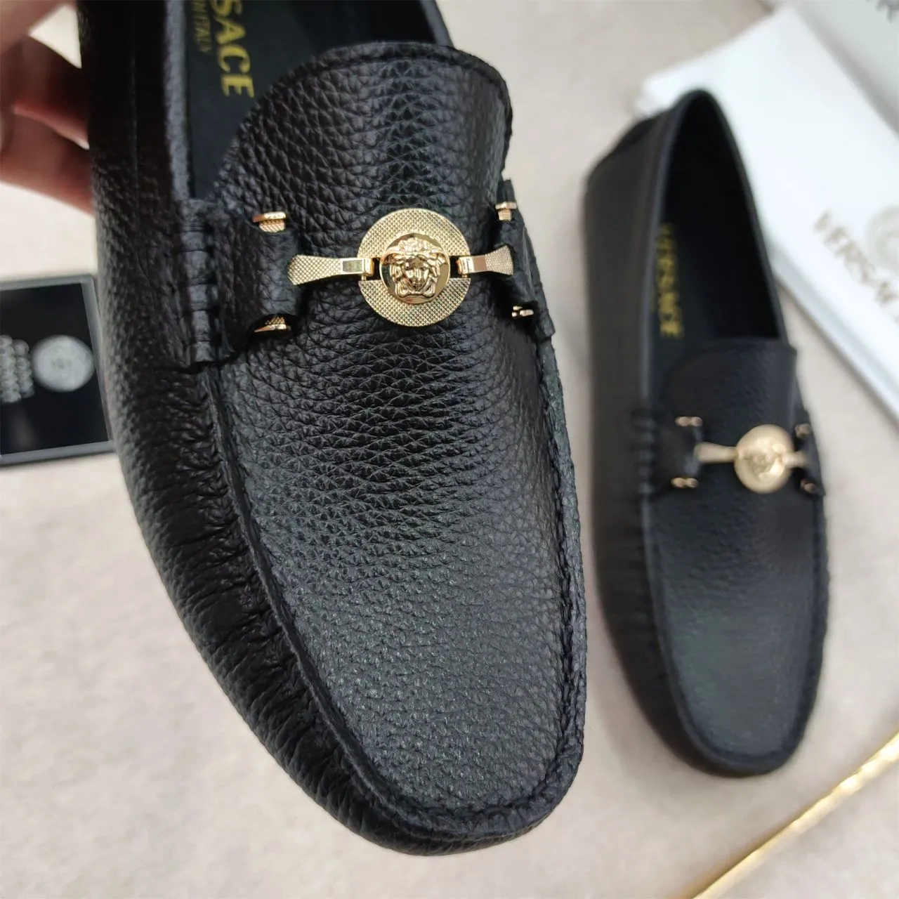 Premium Medusa Medallion Men’s Loafers