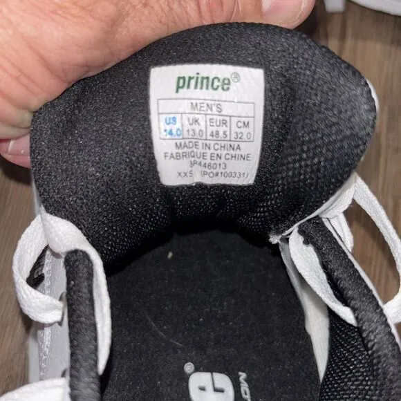 PRINCE NFS Viper Low mens tennis shoes Excellent like new condition size 14.
