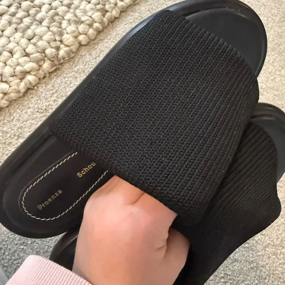 Proenza Schouler Pipe Knit Slide Sandals